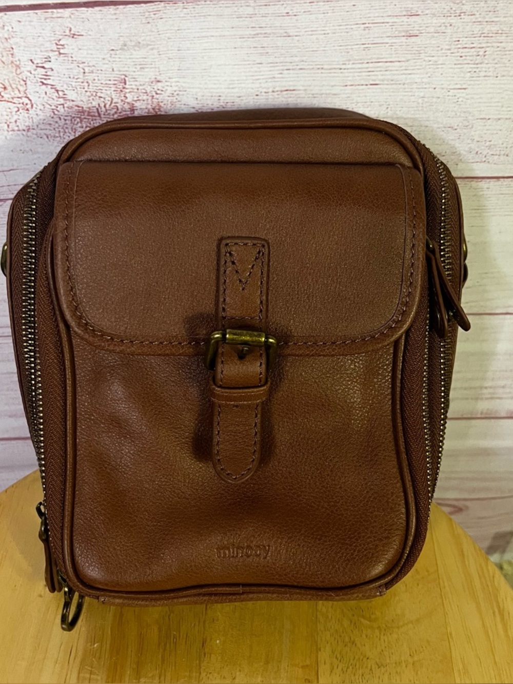 Minooy Brown Naya Crossbody Bag‎